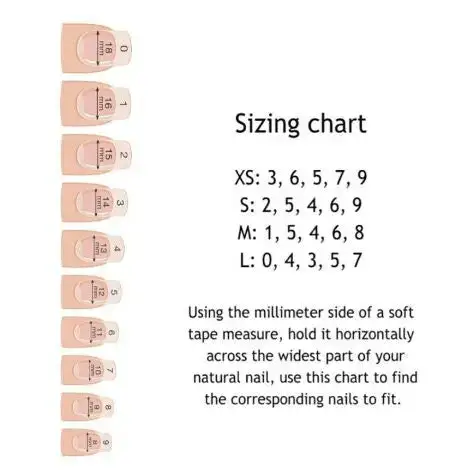 nails size chart - Dreamall