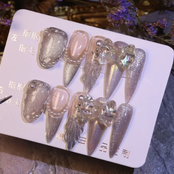 holographic glitter nails - Dreamall