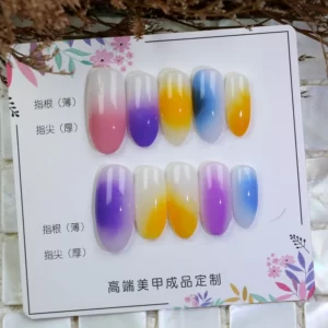 neon ombre nails - Dreamall